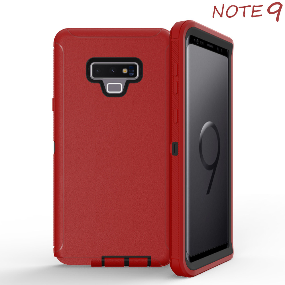 Galaxy Note 9 Premium Armor Robot Case (Red Black)